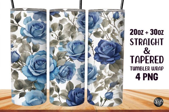 Blue Roses Graphics for Tumbler Wraps Review