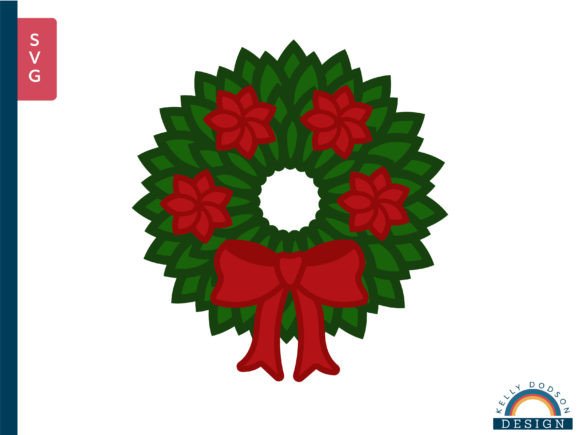 Christmas Wreath SVG PNG: Crafts & Graphics