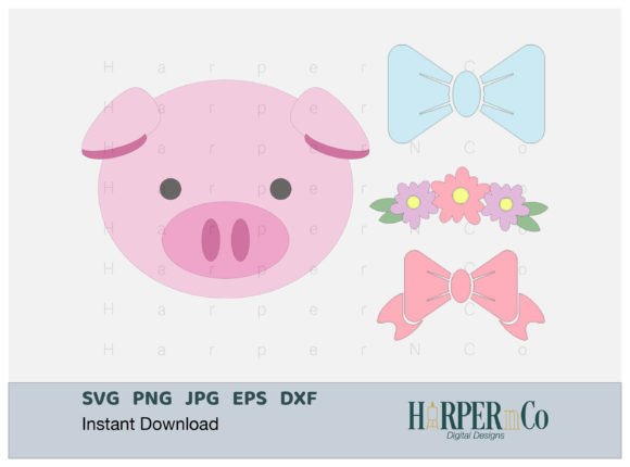 Cute Pig SVG for Crafts & Graphics