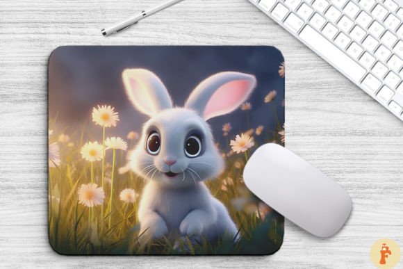 Cute Rabbit Graphics for Brand Backgrounds