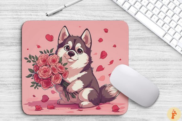 Cute Siberian Husky Dog with Bouquet: A Designer's Review