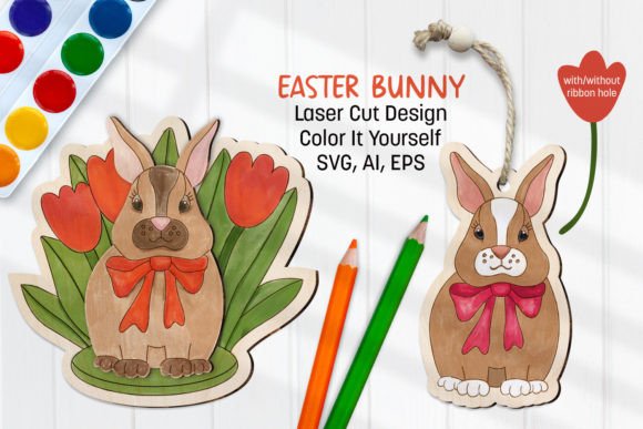 Easter Bunny SVG: Graphics for Crafts & Branding