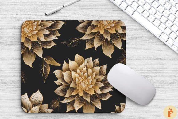 Elengant Gold Dahlia: Premium Graphics & Backgrounds