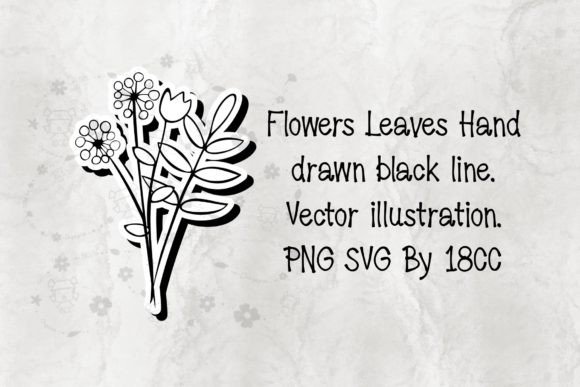 Flowers Leaves PNG SVG: Crafts Graphics for Blogs
