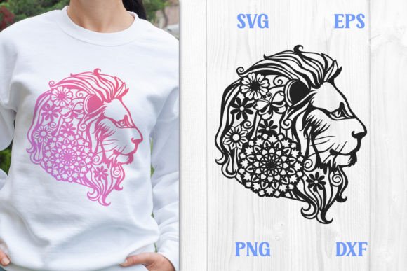 Mandala Lion SVG: Premium Graphics for Crafts