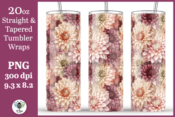 Pink and Cream Florals 20oz Tumbler Wrap Review