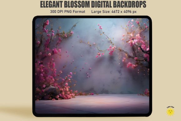 Review: Elegant Blossom Digital Backdrop for Embroidery
