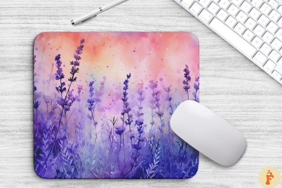 Watercolor Lavender Graphics for Modern Backgrounds
