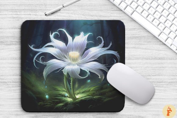Whimsical Alien Flower Graphics for Blog Backgrounds