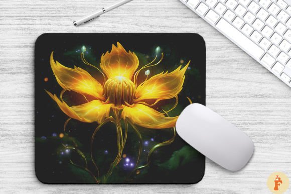 Whimsical Alien Yellow Flower Mouse Pad Review